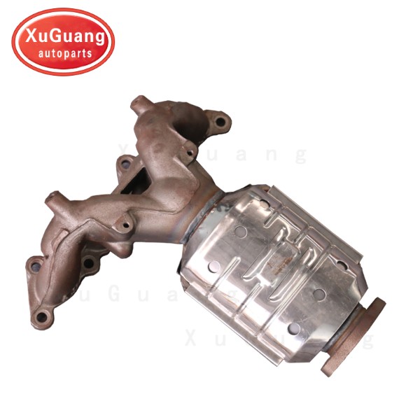 XG High Quality Integrated Catalytic Converter with Exhaust Manifold for hyundai Elantra  