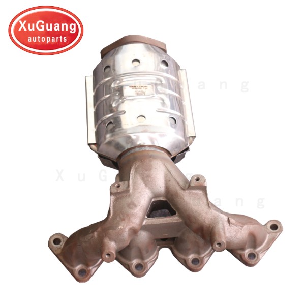 XG High Quality Integrated Catalytic Converter with Exhaust Manifold for hyundai Elantra  