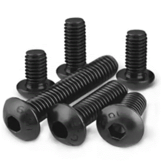 Half Round Head Hexagon Bolt 6-Bobes Recess Bolt Black Zinc Plating