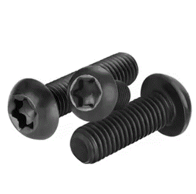 Half Round Head Hexagon Bolt 6-Bobes Recess Bolt Black Zinc Plating