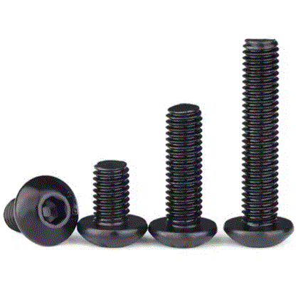 Half Round Head Hexagon Bolt 6-Bobes Recess Bolt Black Zinc Plating
