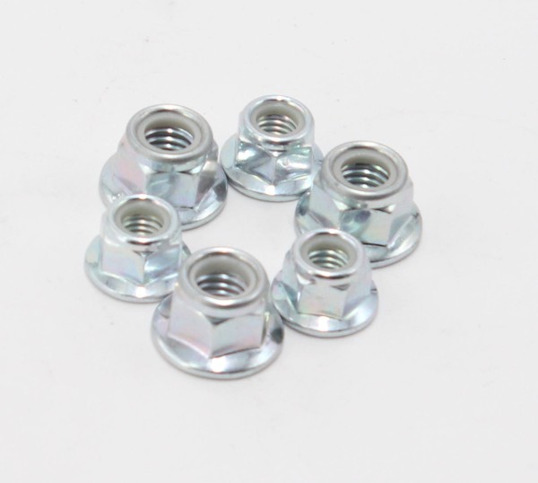 Metric zinc plated quick heavy hexagon insert stainless steel m2 m6 m8 m10 m12 m28 hex nylon lock hex flange nut