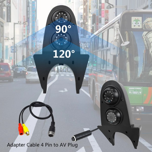 EnruigeOK Dual Lens Rear View Reversing Backup Camera for Mercedes-Benz Sprinter Van