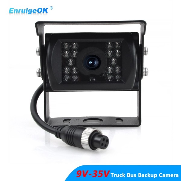 EnruigeOK 4Pin Rear View Backup Camera For Bus Truck Van RV IR Night Vision Waterproof