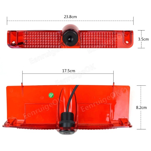 EnruigeOK Wireless Brake Light Reverse Backup Camera For Chevrolet Express GMC Savana Van