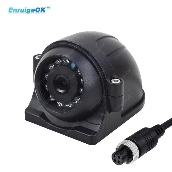 EnruigeOK 4Pin 12LED Side Rear View Reverse Backup Camera For Truck Bus RV Monitor 9-35V