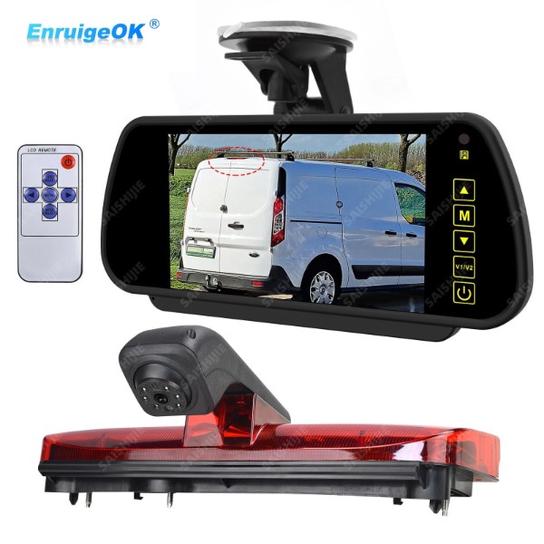 EnruigeOK Rear Brake Light Reverse Camera For Ford Transit Connect 2014-2023 & 7