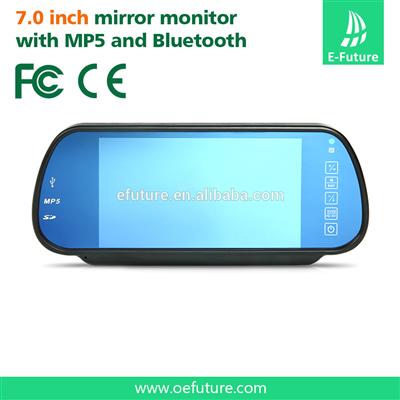 7 Inch Remote Control TFT LCD Car Monitor Color Screen Car Rear View Monitor With 2 Video Input