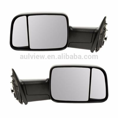 Aulview Side View Tow Mirror Manual Textured Pair Set for 09-12-Ram