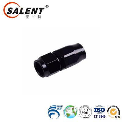 Professional Made High Perfoemance Universal Straight Swivel Hose End Fitting/Adaptor Oil/Fuel Line -10An Black