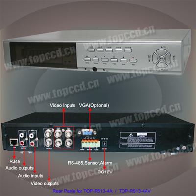 MPEG-4 4Channel Stand Alone DVR