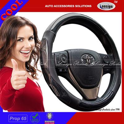 Carbon Fiber Steering Wheel Cover LS80532