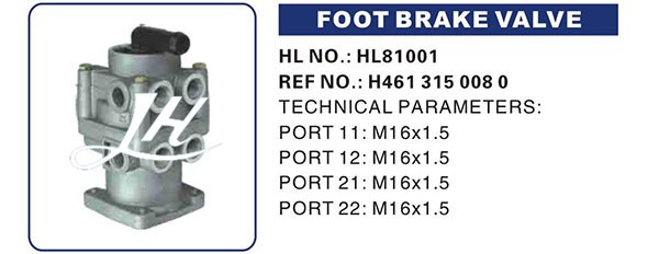 FOOT BRAKE VALVE