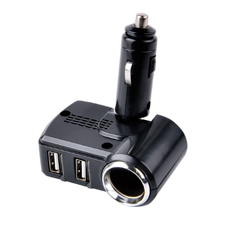 Wholesale portable auto car cigarette lighter socket with 2 USB Ports 