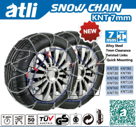 KNT 7mm snow chains