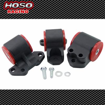 Hoso Racing Aluminum Motor Mount Kit 3 bolt left Mount For Honda CIVIC 92-95 DC2 EG INTEGRA 94-01 Motor Swap Mounts Kit