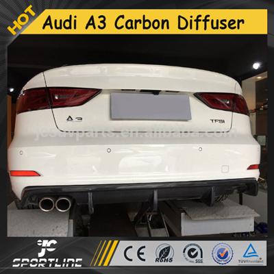 A3 Carbon Fiber Rear Lip Diffuser for Audi A3 Non Sline S3