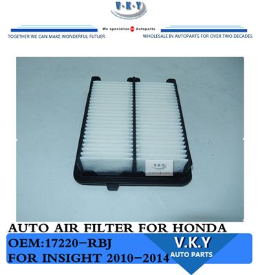 China Honda 17220-rbj Auto Air Filter for Honda