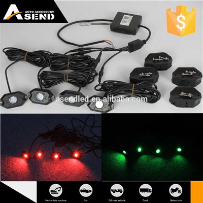 12v Bluetooth APP control RGB led rock light under car for Jeep/offroad/truck worklight