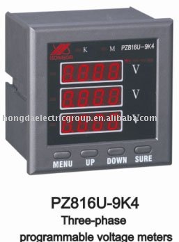 Smart Voltage Meter (Adopting A.C. Sampling, set ratio through key on panel)