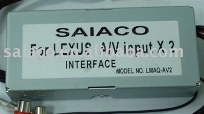 SAIACO Interface/Adapter for Lexus Car Head Unit/Car Radio to AV (Audio/Video)