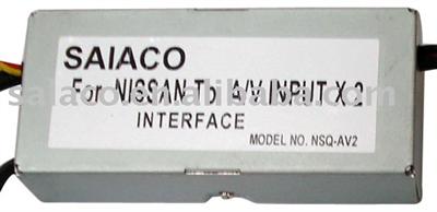 SAIACO Interface/Adapter for Nissan Car Head Unit (Radio) to Audio/Video (AV)