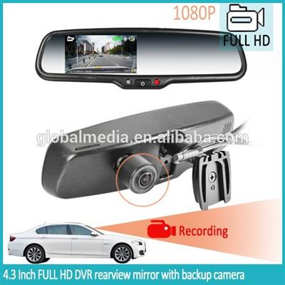Parking sensor rear view mirror with DVR recorder AUTO-DIMMING and original bracket