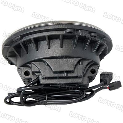 Hotsale Canbus 12v 24v 4x4 track round black housing 7inch LED headlight for Jeep Wrangler JK