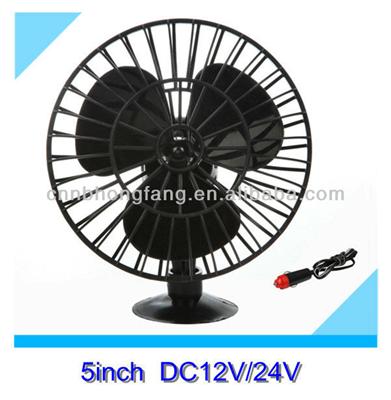 5'' Car Fan with suction cup