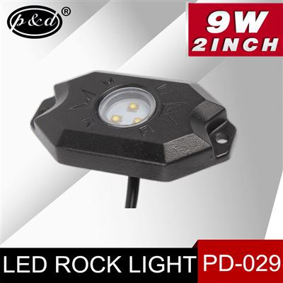 Simple fashion Bluetooth contrllor 9w 2inch mini offroad RGB led rock light
