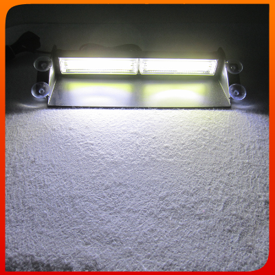 2 LEDS Super Bright White Emergency Warning Dashboard Windshield Interior Flash Strobe Light