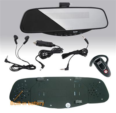 Bluetooth stereo Handsfree rearview Mirror.