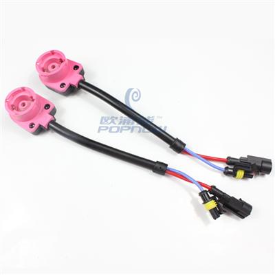 Auto Car Vehicle D2 D4 HID electric wire cable with lamp adapter