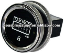 Round LED Hour Meter