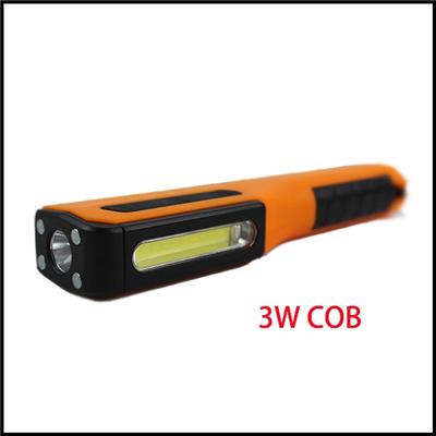 2016 Newly 3W COB Working Light, multi-function red led strobe pen light, Pen shape plastic COB working light with magnets