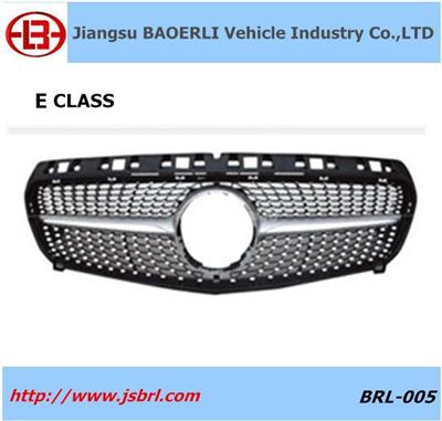Front Diamond Silver Grille for E class GRILLE