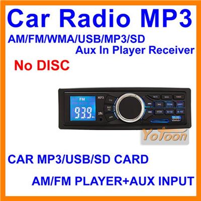 Yotoon New Car Radio Mp3, Car Radio Am/ Fm/ Wma/ Usb/ Mp3/ Sd Aux in Player Receiver
