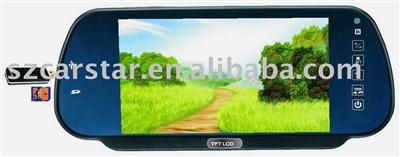 7 Inch Car Rearview Mirror Tft Lcd Monitor with Bluetooth