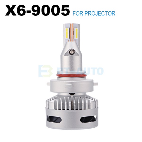 BT-AUTO High Lumen X6 Car LED Headlight Bulb 9005 HB3 for Projector LENs Assembly