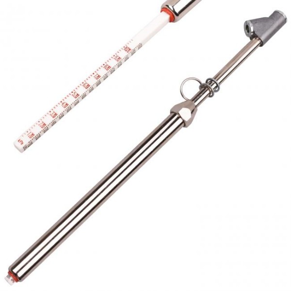 Extension Heavy Duty Straight-on Dual Head Service Tire Pressure Gauge