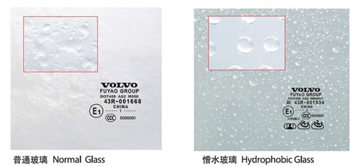 Hydrophobic Glass