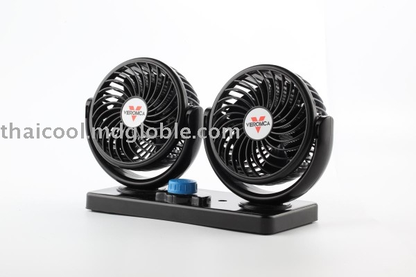 4inch double head auto oscillating car cooling fan 12v 24v car fan