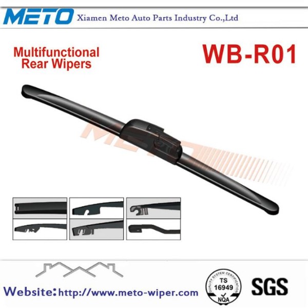 Top Rated Rubber Rear Beam Screen Windshield Wipers Blades With Multi Adapter