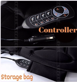 home office Car seat Cushion Vibrating massage cushion with heat therapy for back lumbar thighs legs 
