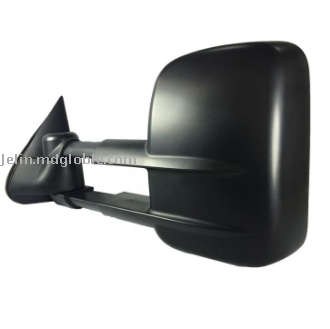 Manual Telescopic Tow Mirror For 07 GM Truck Textured Black 15172059