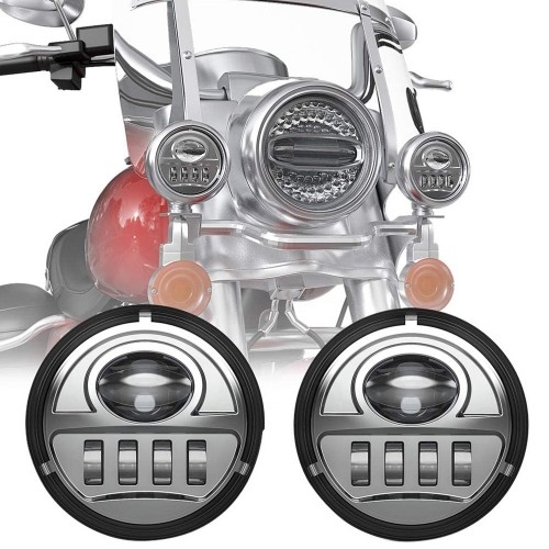 Electra Glide 4.5 inch Led Passing Lights Harley Davidson Led Auxiliary Lights Motorcycle 4.5 inch Led Fog Lights Kits